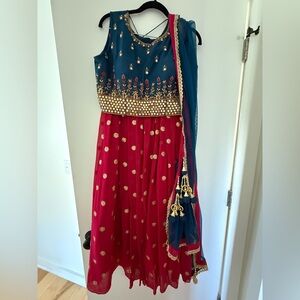 Embroidered Lehenga 5 Piece Set